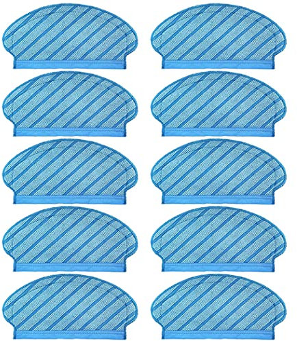 10 Stück Reinigungstuch Wischtücher für Ecovacs Deebot Ozmo 920 950 Roboter Staubsauger Zubehör Wischtücher, Ersatz Tücher Reinigungstuch Teile Ersatzteile Lappen Zubehör Set