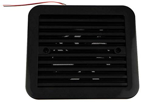 12V One Way Silent Kühlgebläse Seite Auslassöffnung Lüftungsventilatoren für Auto Lüfter Wohnmobil Wohnmobil (schwarz)