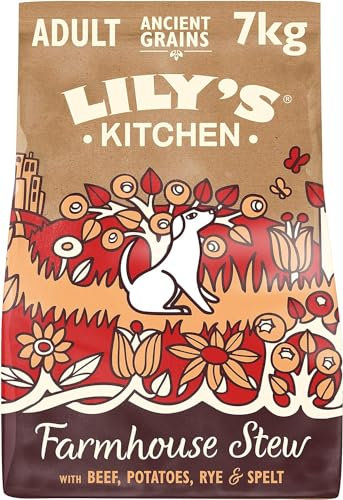 Lily’s Kitchen Made with Natural Ingredients Adult Dry Dog Food Beef Stew with Ancient Grains 7kg Bag