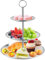 Alzatina per dolci a 3 livelli alzata per torta in acciaio inox per cupcake, dessert, dolci e frutta, porta torte per party, matrimonio, compleanno