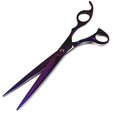 CrEev Fellschere für Hunde, nach Oben und unten, Gebogene Schere, scharfe Kante, Tiere, Katze, Haare schneiden, Friseur-Schneidewerkzeug-Set (Set B)