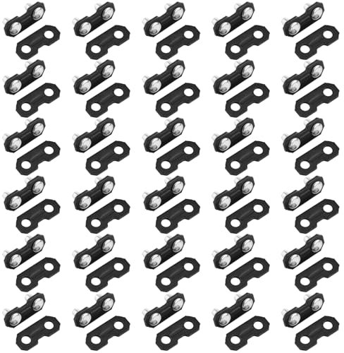 NQEUEPN 30 Juegos Kit de Reparación de Cadena de Motosierra de 3/8, Eslabones de Cadena de Motosierra para Unir 050 y 058 Correas de Amarre Preestablecidas de Cadena de Motosierra Piezas Accesorios