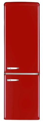 Amica AR8242R Kühlschrank, 244 l, Rot, LED-Beleuchtung, statische Kühlung, 3 Schubladen, 2 Jahre Garantie