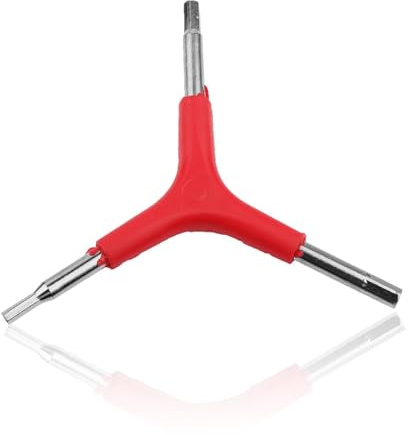 Llave hexagonal de tres vías, llave hexagonal cromada de acero Llave para bicicletas portátil Llave hexagonal interna liviana para reparación de mantenimiento de bicicletas