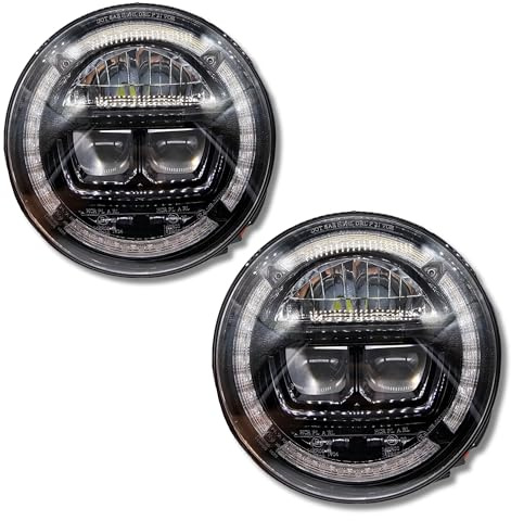 AC Tools Faro LED Homologado de 7 Pulgadas multifunción con luz de posición, intermitencia, cruce y largas. Compatible con Motos, Nissan Patrol, Jeep, Toyota, Suzuki y Más (2)