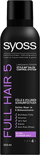 SYOSS Schaumfestiger Full Hair 5 - extra starker Halt - Stärke 4 - 250ml