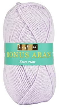 Hayfield Bonus Aran garn, lavendel (562), 100 g