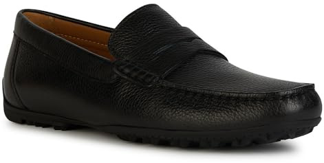 Geox U Kosmopolis + Grip, Mocasin Hombre, Negro, 43 EU