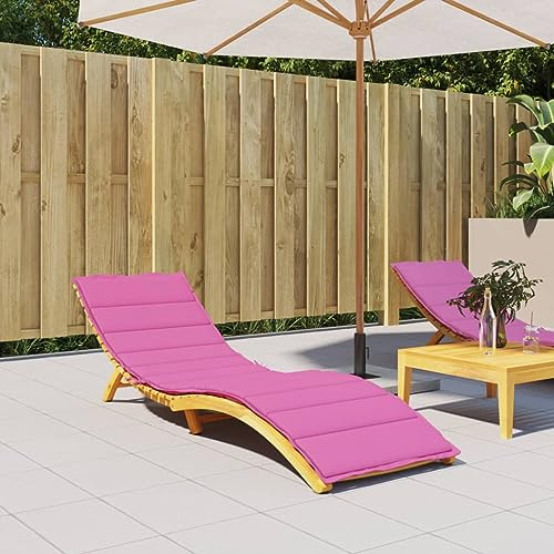 Homgoday Sonnenliegen Auflage Liegenauflage Gartenliege Auflage Polsterauflage Auflage für Gartenliege Liegestuhl Sonnenliege Strandliege Rosa Oxford-Gewebe