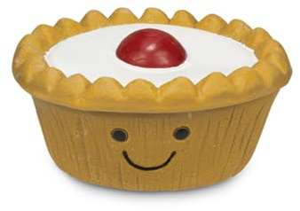 Petface Cherry Bakewell Latex Dog Toy with Squeaker (Pack of 1)