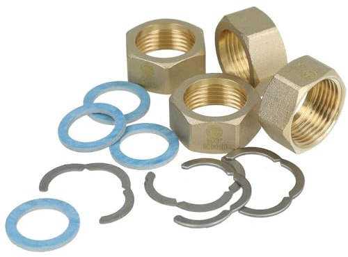 Verschraubung für Edelstahlwellrohr 4 Stück set DN16 Solar 3/4 Zoll