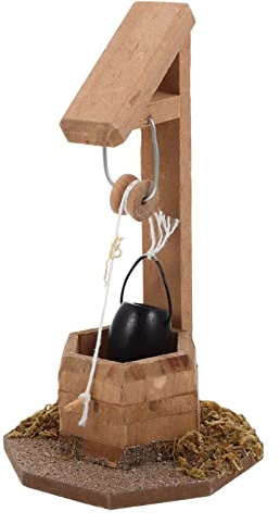 Toyvian Miniature Décorative De Puit pour Garçon Fille Accessoire De Jardin à Jouet Éducatif pour Maison De Poupée Et Miniatures