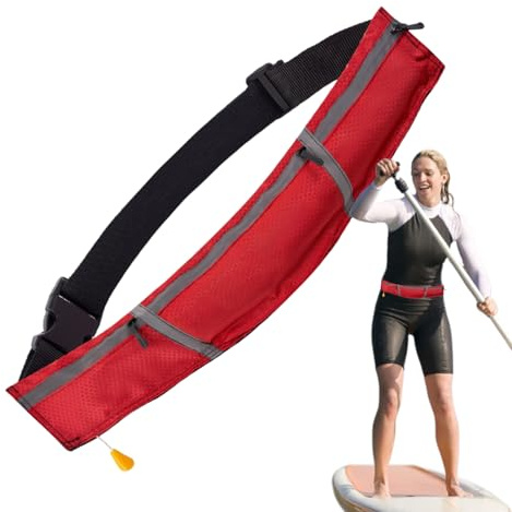Schwimmgürtel,150N Tragkraft Schwimmgürtel | Selbstaufblasender Reflektiver Rettungsring Für Pool & Paddleboard Sicherheit