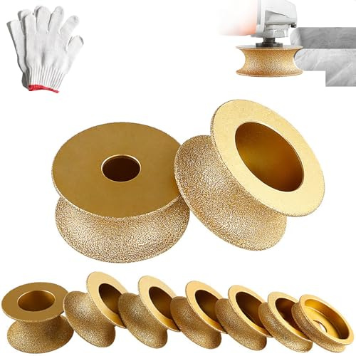 Edge Diamond Grinding Wheel, Profile Hand Diamond Wheel, Round DiamondGrinding Cup WheelGrinder Disc Cutter Tool, Granite Edge GrindingWheel for Angle Grinder, Tile, Stone (30mm)