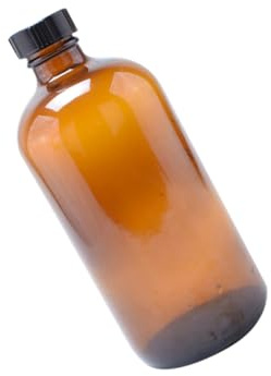 Mikinona Botella de Vidrio Marrón Estilo Clásico 500ml, 4 Piezas