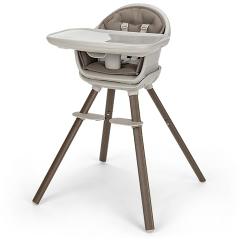 Maxi-Cosi Moa 8-in-1 High Chairs for Babies and Toddlers, Machine Washable Infant High Chair, Compact, Convertible High Chair Lightweight Design, Truffle