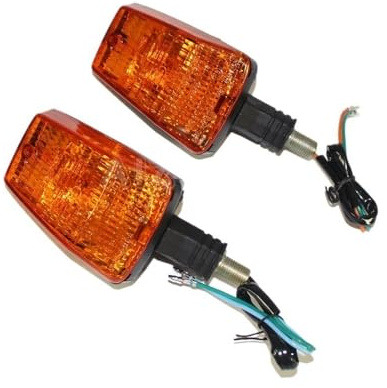 ZJHLGT Moto lndicadora Luces Indicadoras Señal Giro Delanteras Y Traseras Para Motocicleta, Lámpara Intermitente Para MZ ETZ 251 Con Indicador Dinámico