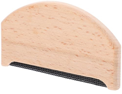 Housoutil Removedor de Bolitas de Madera Portátil para Ropa y Abrigos, Compacto y Eficaz para Eliminar Pelusas y Pelotillas de Prendas