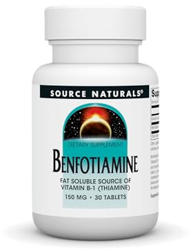 Source Naturals: Benfotiamine, Fat Soluable Source of Vitamin B-1 (Thiamine) 150 mg 30 Tablet