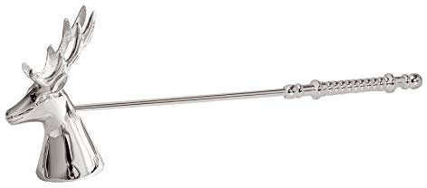 EDZARD Kerzenlöscher Hirsch, versilbert, anlaufgeschützt, Länge 26 cm