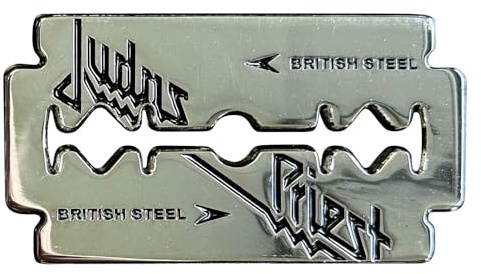 Judas Priest British Steel Razor Blade nouveau officiel Metal Pin badge