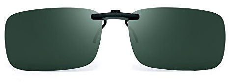 JM Randlos Rechteck Clip auf Sonnenbrille Leicht Gewichts Polarisiert Brillen Damen Herren