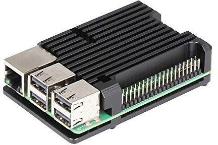ZkeeShop Aluminium Gehäuse Compatible for Raspberry Pi 3 Model B，Pi 3 B+，Pi 2 Model B (Raspberry Pi Board Nicht enthalten) (Without Fan)