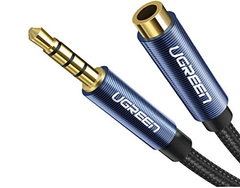 UGREEN 3.5mm 4 poli M/F cavo di prolunga audio custodia in alluminio (2M)