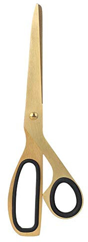 Annjom Forbici Dorate semplificate Color Oro e Nero, Forbici Dorate, bellissime Leggere per L'Ufficio Domestico