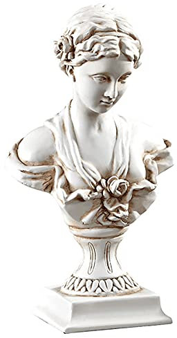 YUEOECOR Statuette Grecque Classique de Buste de Vénus de Milo de 30 cm, Figurine de déesse Romaine de l'amour et de la beauté en résine pour décoration d'intérieur, Grande Taille Antique