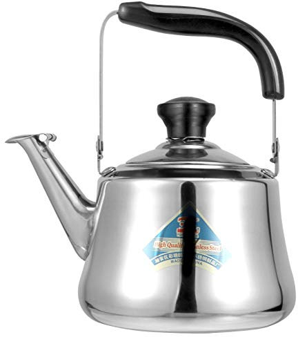 Yardwe Bouilloire Sifflante Acier Inoxydable Avec Filtre Facile à Utiliser Pour Maison Bureau