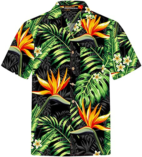 Hawaiiskjorta för män | Herrar | Bomull | Storlek S - 8XL | Papegojor | Palmer | Tukan | Korta ärmar | Hawaii skjorta | Aloha skjortor | Havet | Blommor | Kokosknappar |