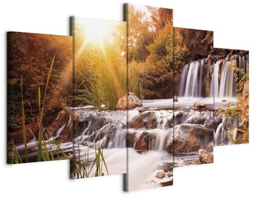 B&D XXL - Akustikbild Akustikschaumstoff, 225x112 cm, 5-teilig, Wohnzimmer | Verbessert Raumakustik, reduziert Hall, ideal fürs Büro oder Wohnzimmer, hochwertige Verarbeitung, schnelle Montage, stilvoll
