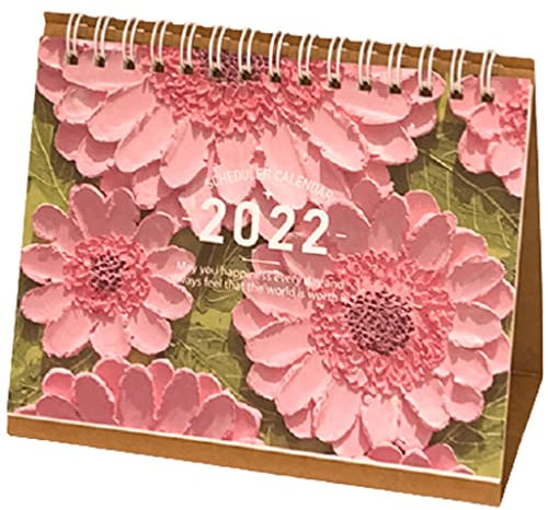 YMXWFC Tischkalender 2022 Kleiner Schreibtisch-Kalender 2022, kreativer Mini-Mini-monatlicher Schreibtischkalender-Akademie-Jahr stehend, selbstdiszipliner Planer, Desktop-Dekoration Rekordzeit