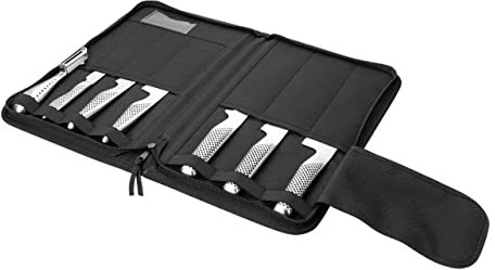 Global Knives G-666/KC 7 Piece Knife Set and Case, CROMOVA 18 Stainless Steel, G-666/KC
