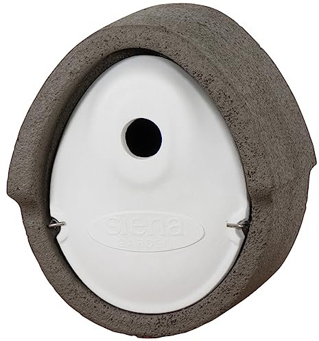 Nistkasten Holzbeton grau oval