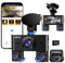 HUPEJOS 360° 2K Dash Cam Front and Rear Inside, 4 Channel FHD 4*1080P Dashcam for Cars, Voice Control, Car Camera with WiFi, Include 64GB SD Card, 3.16 IPS Screen, WDR Night Vision, 24H Parking Mode