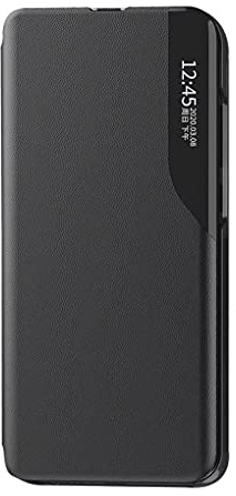 SEAHAI Hülle für Xiaomi 13T 5G / Xiaomi 13T Pro 5G, Handyhülle View Cover Ultradünn Flip Schutzhülle, Magnetverschluss Standfunktion Robuste Silikon Handyhüllen - Schwarz