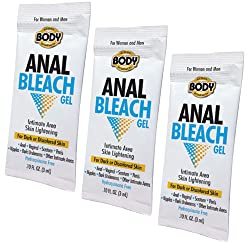 3pc Anal Bleaching Gel for Intimate Body Areas, Vaginal, Scrotum, Anal Bleach (.20fl oz)