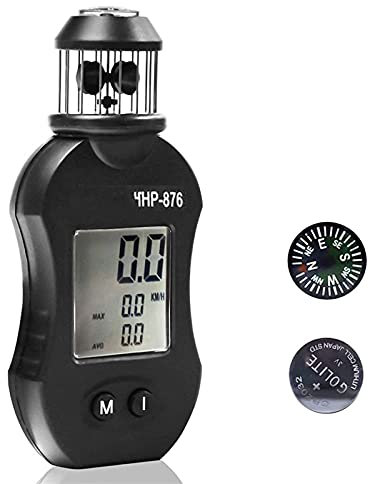 Anémomètres Anémomètre 876 Compteur de vitesse du vent Digital Mesure Vitesse d'air Volume d'air for les évents CVC, voile de bateau Mesurer avec précision la vitesse du vent et la température.