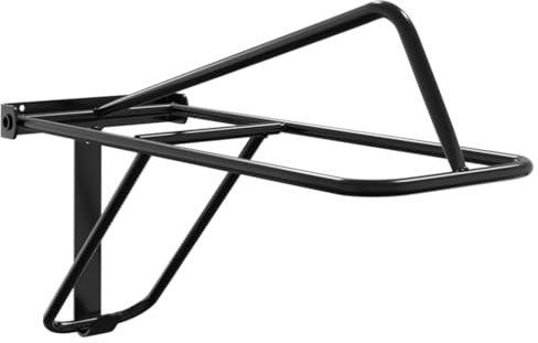 vidaXL Sattelhalter, Trensenhalter Klappbar Wandmontage, Sattelträger für Sattelraum Scheune Stall, Westernsattelhalter, Schwarz Eisen