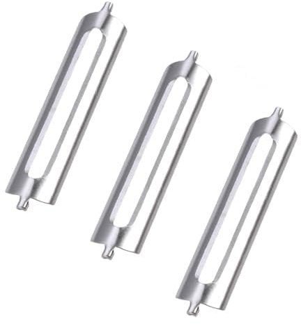 Lot de 3 Econome,éPlucheurs Tupper,Turbo Peeler,Lames Rechange Pour éPlucheur D'Asperges,Lame Tupperware Best Blade Den,Lames Doubles Rechange,Couteau à Crabe