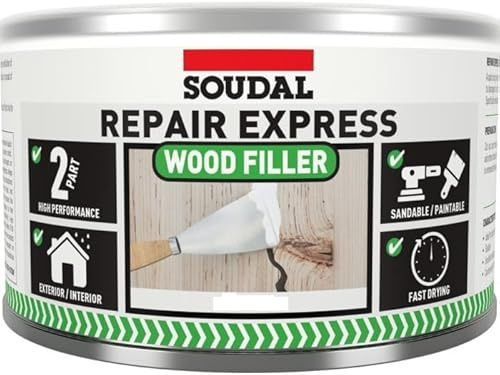 Soudal Repair Express Wood Filler 2 PART 500G - WHITE