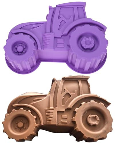 Traktor Backform, Traktor Form Kuchenform, Backform Traktor Silikonform, Silikon Traktorform Auto Kuchenform für Kuchen, Brote, Desserts Verwendet Werden