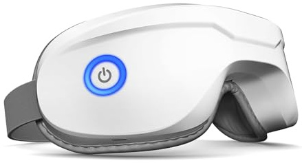 Augenmassagegerät mit Wärme, beheizte Augenmaske mit Bluetooth-Musik, Gesichtsmassagegerät, Augenpflegegeschenk für Frauen, Augenmaske zur Entspannung der Augen, reduziert Augenbelastung