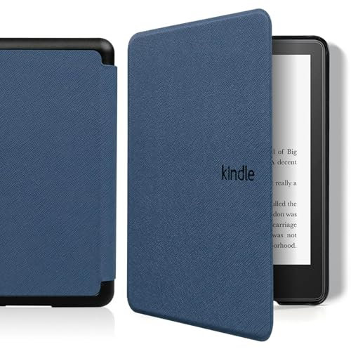 Hülle für 6 Kindle Paperwhite 11. Generation(Modell 2024/2022), Magnetische EIN/Aus-Automatik Tuch Hülle Wurde