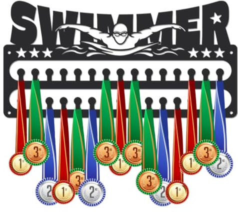 SUPERDANT Medaillen Aufhänger Medaillenhalter Auszeichnungsmedaillen Ausstellung Eisenregal Wandmontage Aufhänger Rennmedaillen Geschenke Für Sportler Kinder Schwimmer