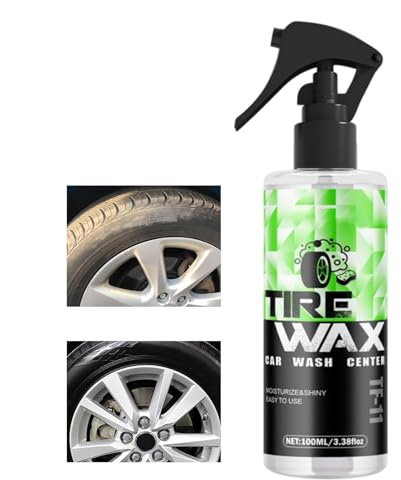 Spray lucidante per pneumatici, lucidante a lunga durata, lucidante per auto, asciugatura rapida per pneumatici neri, ruote e gomma, protezione UV a lunga durata, per auto