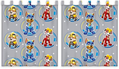 Herding Paw Patrol Glow in The Dark - Tenda in Poliestere Che Si Illumina al Buio, 140 x 160 cm (Confezione da 2)