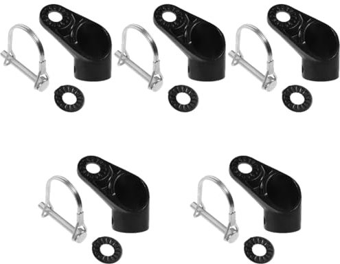 Sosoport 5 Sätze Fahrradanhänger Kupplung Connector Fahrradanhänger Anhängerkupplung Ersatzteil für Sicheres Anbringen Haustieranhängern Robust zu Installieren Langlebig mit